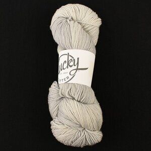 Plucky Knitter Trusty Fingering Yarn 375 Yds 100% SW Merino Wintry Mix Gray